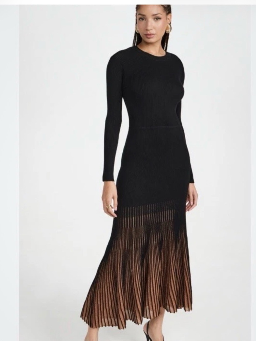 Ulla Johnson Magnolia Gild Hold Rib Knit dress
